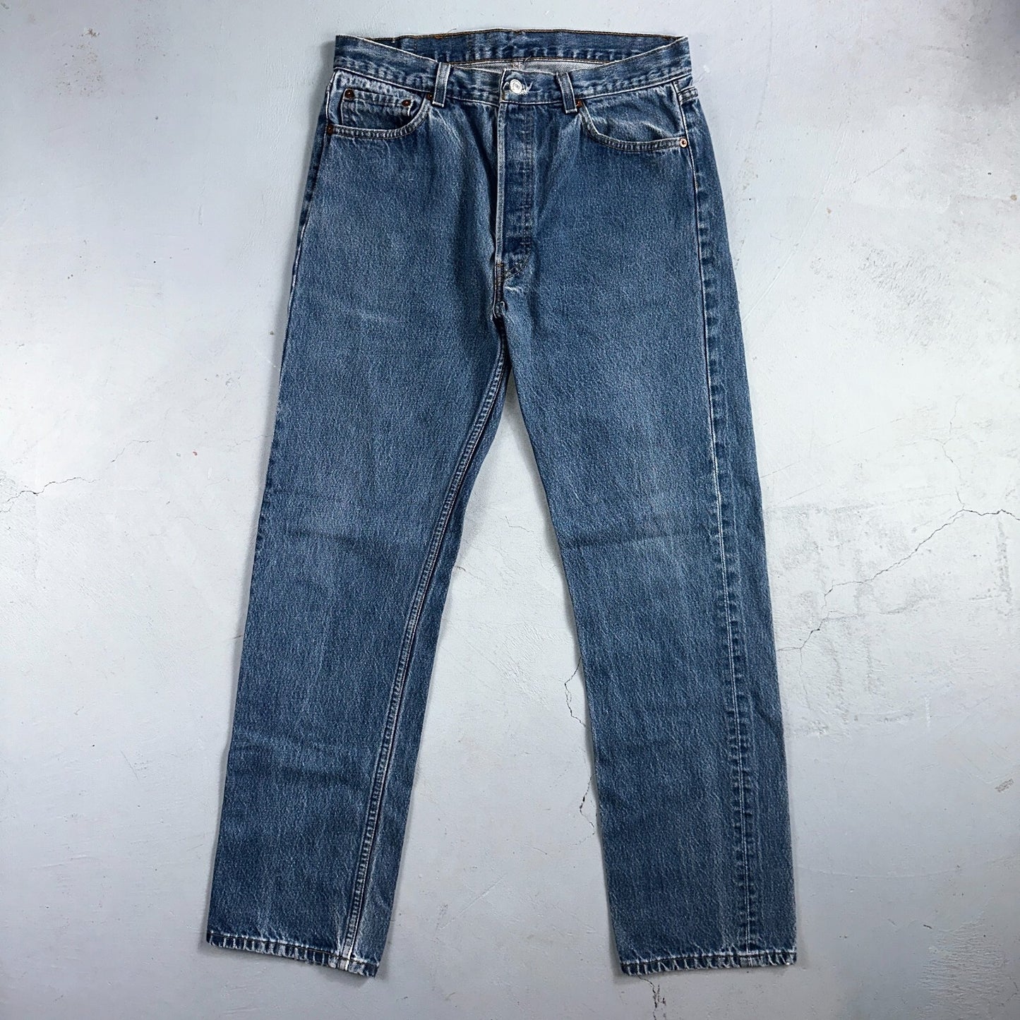 Levis 501 Vintage 80s USA XX Straight Leg Jeans Blue Med Wash 1980s Act 31x31