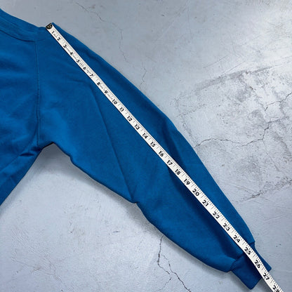 1990s VTG Hanes Sport Blank Sweatshirt XL Blue Made In USA Crewneck Basic