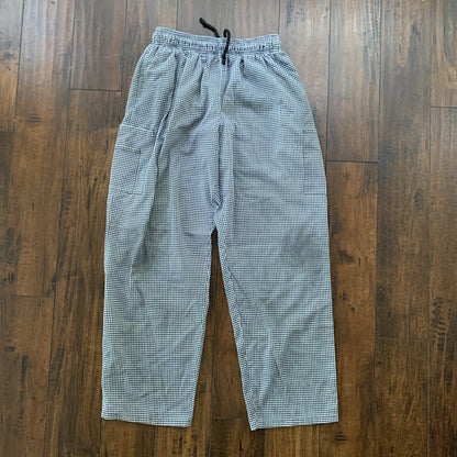 Natural Comfort Uniform Pants  Houndstooth Drawstring Thrashed XL VTG Y2K