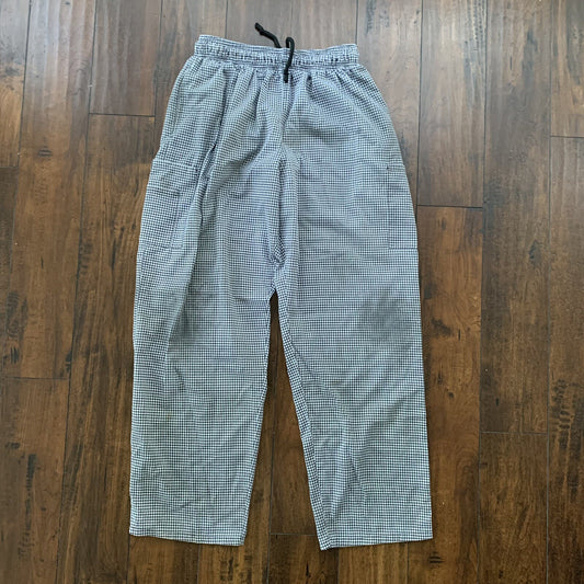 Natural Comfort Uniform Pants  Houndstooth Drawstring Thrashed XL VTG Y2K