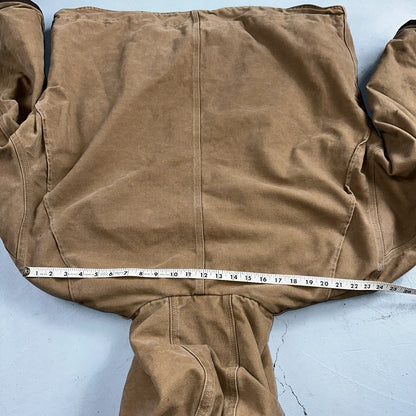 Carhartt VTG Bartlett Jacket 2XL Regular Brown Hooded Sherpa Lined 102285 Y2K