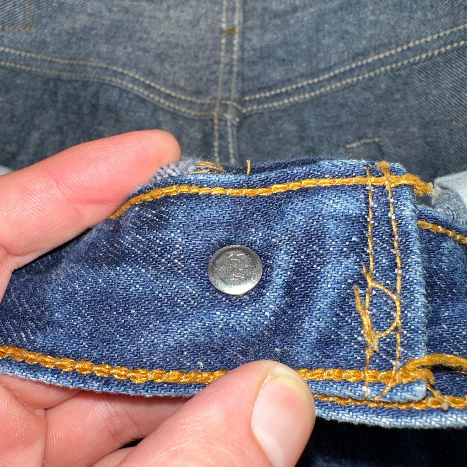 Levis 501 Vintage 90s USA XX Straight Leg Jeans Blue Dark Wash 36x36 Act 34x32