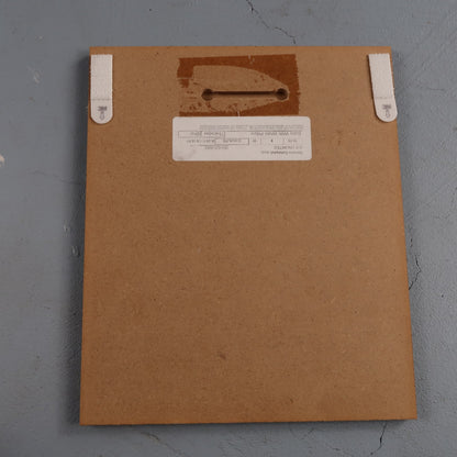 Baby In Wicker Basket Joseph Whiting Wall Art Print Wood Block 1997 Creepy Scary