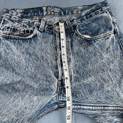Levis 501 Vintage 80s USA XX Straight Leg Jeans Blue Acid Wash 31x32 Act 30x31