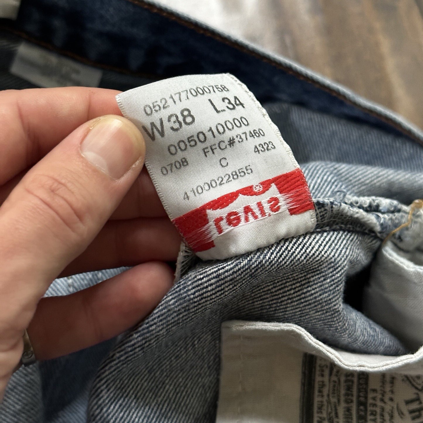 Levis 501 Vintage Y2K Straight Leg XX 2000s Jeans 34x30 Med Wash 38x34