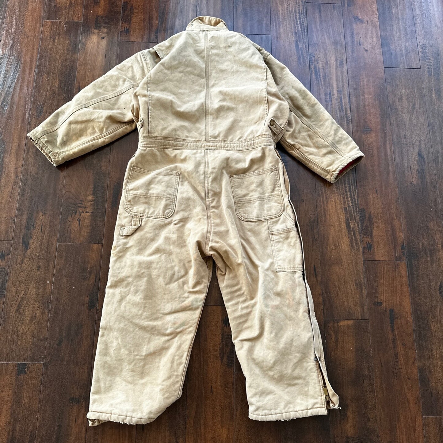 VTG 70s CARHARTT Duck Quilt Coveralls Small 996Q USA overalls Double Knee 80s