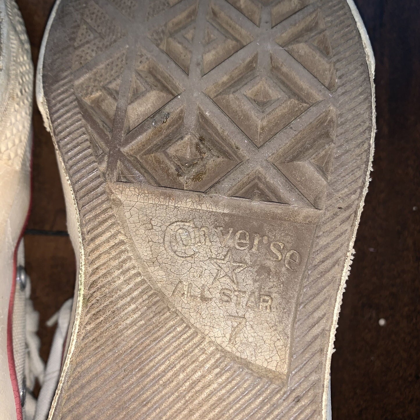 Vintage 60s CONVERSE Chuck Taylor All Star Blue Label White 7 RARE Comfort USA