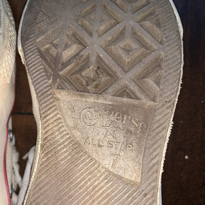 Vintage 60s CONVERSE Chuck Taylor All Star Blue Label White 7 RARE Comfort USA