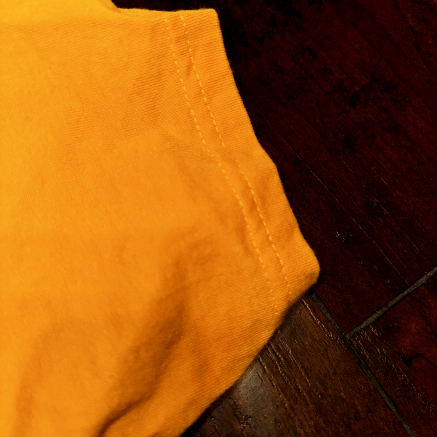 Nike USA Vintage T Shirt Yellow Center Swoosh Brian Grant Promo Gym Sports