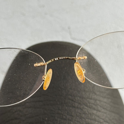 Safilo Design SD 3100 RX500 Eyeglasses Frames Rimless Titanium Gold 00-17-135