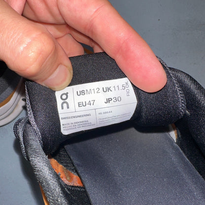 On Cloud Cloud Runner Running Shoes Men’s Sz 12 Orange Gray Athletic Trainers