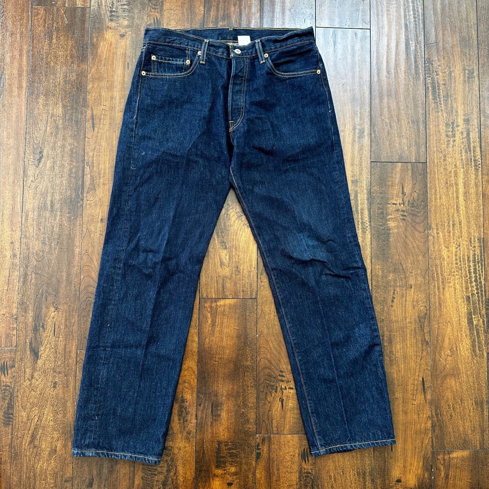 Levis 501 Vintage Y2K Straight Leg XX 2000s Jeans 34x32 Dark Wash Act 33x31