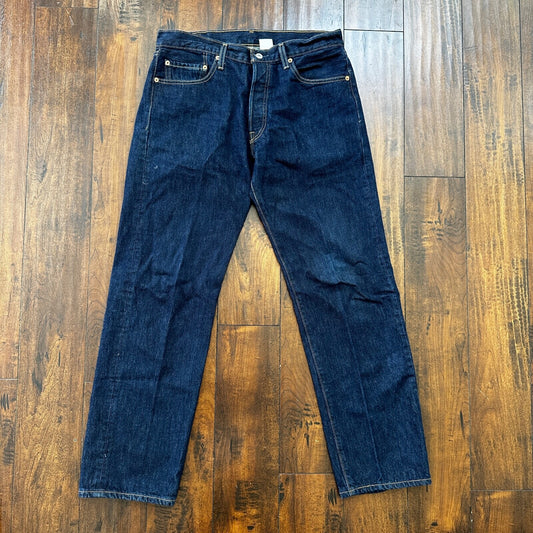 Levis 501 Vintage Y2K Straight Leg XX 2000s Jeans 34x32 Dark Wash Act 33x31