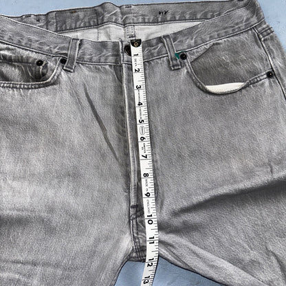 Levis 501 Vintage 90s USA XX Straight Leg Jeans 35x36 Gray Light Wash Act 34x34