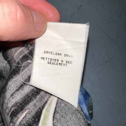 Vintage Quiksilver Mens Short Sleeve Hawaiian Shirt L 90s Made in USA Floral