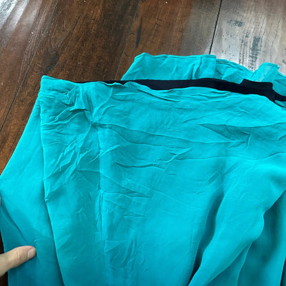 Dana Buchman Gradient Blue 100% Silk Sheath Dress Sleeveless Lined Women’s 4