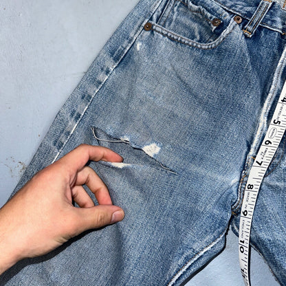 Levis 501 Big E Vintage 60s Redline Selvedge USA XX 1960s Jeans 28x34 Act 25x30