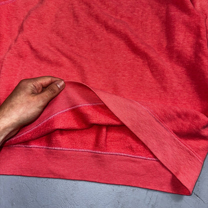 1970s VTG Pink Sport Blank Sweatshirt USA Crewneck Basic 70s Jumper