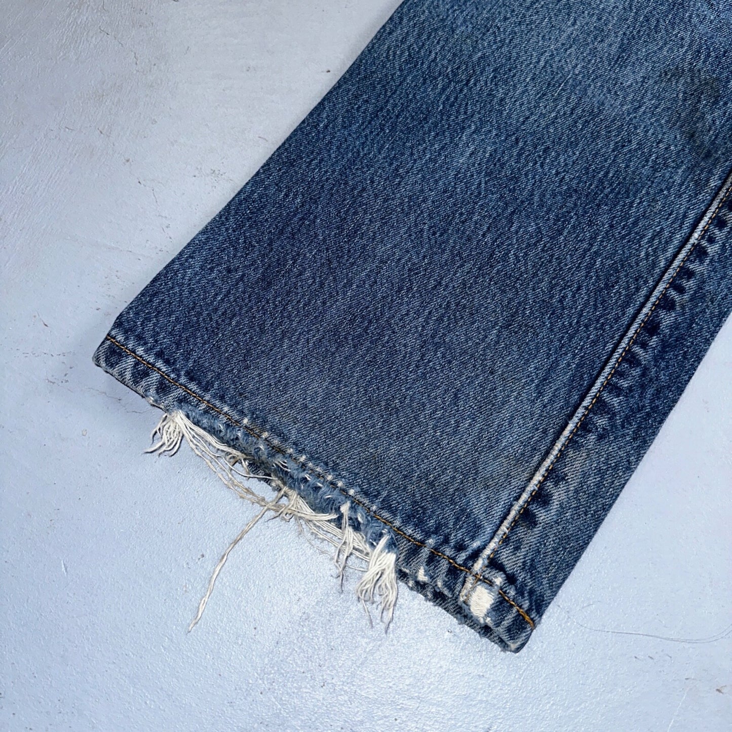 Levis 501 Vintage 90s XX Straight Leg Mexico Jeans 34x30 Thrashed Act 33x28