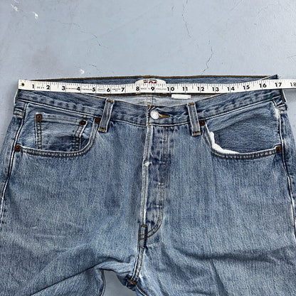 Levis 501 Vintage Y2K XX Straight Leg Jeans Blue Light Wash 34x32 Act 34x31