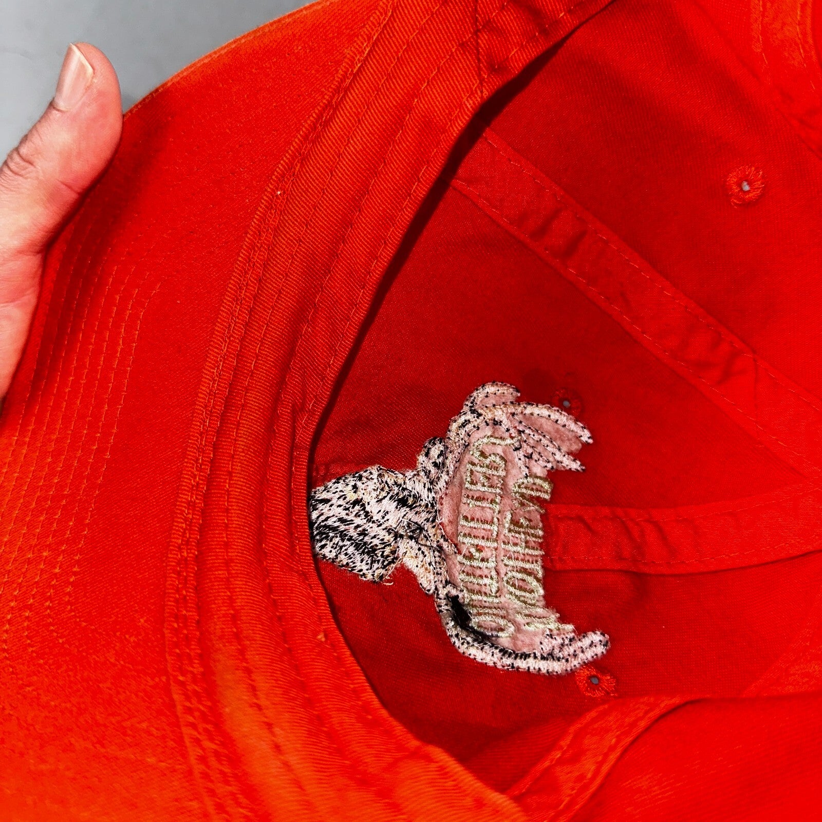 Champion Deer Vintage Trucker Hat Knothead Outfitter Hunting Orange Baseball