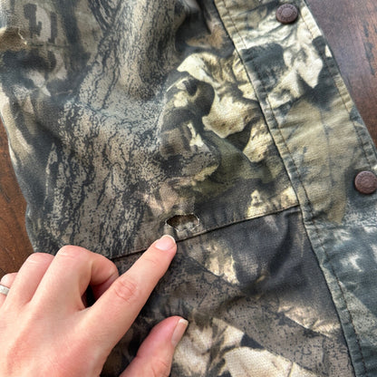 Cabelas Jeans Mens M 23x28 Green Camo Mossy Oak Outdoor Hunting Pants