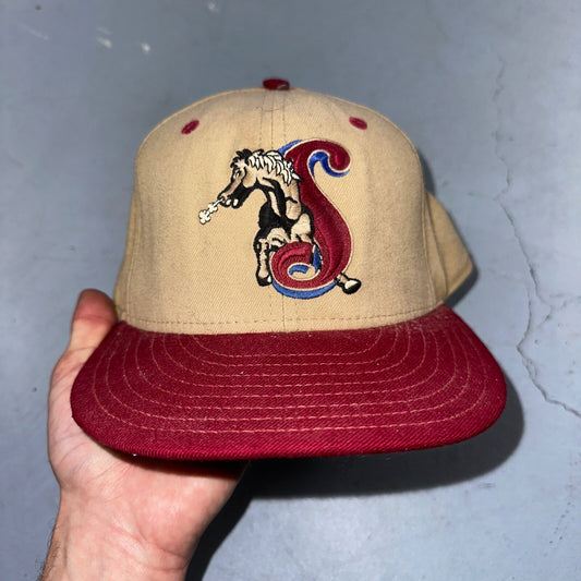 Vintage San Bernadino Stampeders Cap Hat Size 7 Wool New Era 5950 MILB