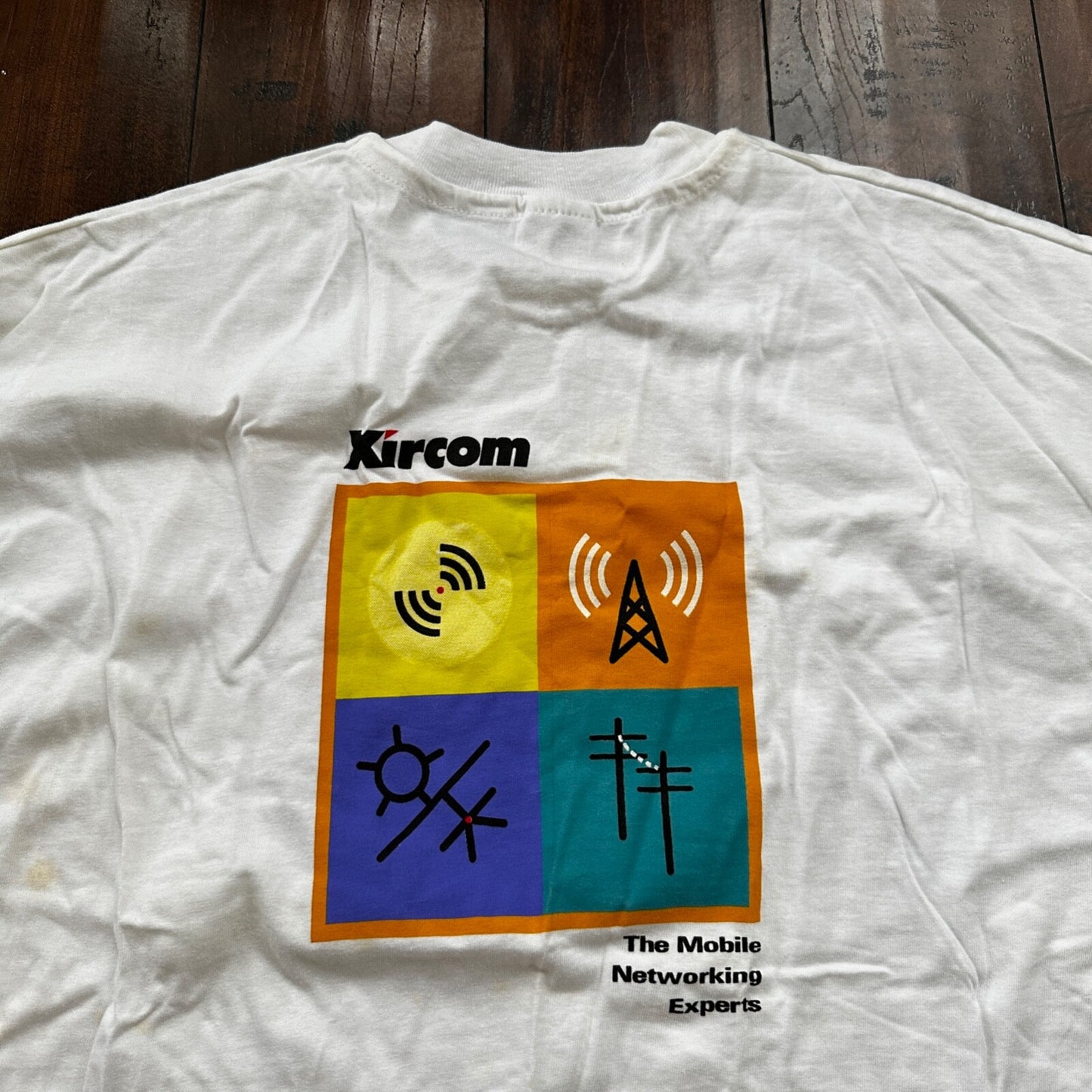 Kircom Mobile Vintage T Shirt Network Hanes Single Stitch Bell System Internet