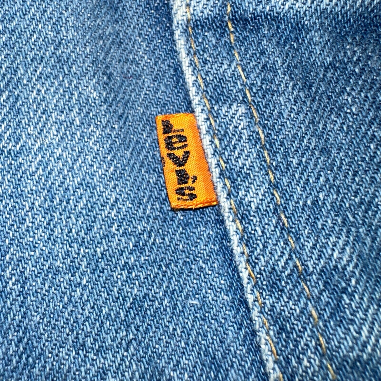 Levis 646 Vintage 70s USA Orange Tab Bootcut Flare Blue Bell Bottom Jeans 34x31