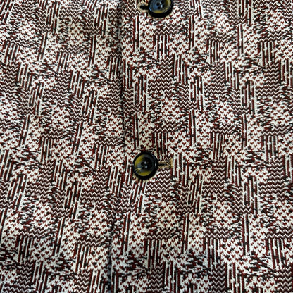 1960s 1970s Navy USA Sport Jacket VTG Mens Suit 44 Rockabilly Stripe Plaid Crazy