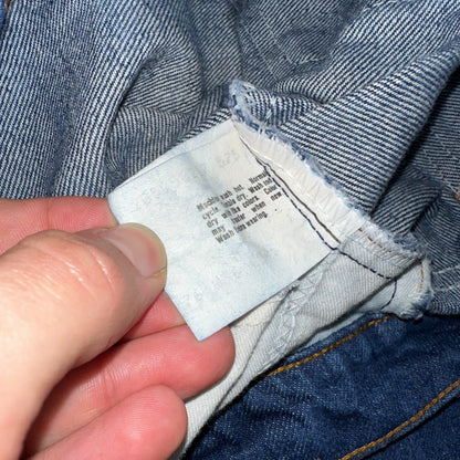 Levis 505 Vintage 80s 20505-0217 Orange Tab Dark 501 Jeans 36x34 USA 1980s