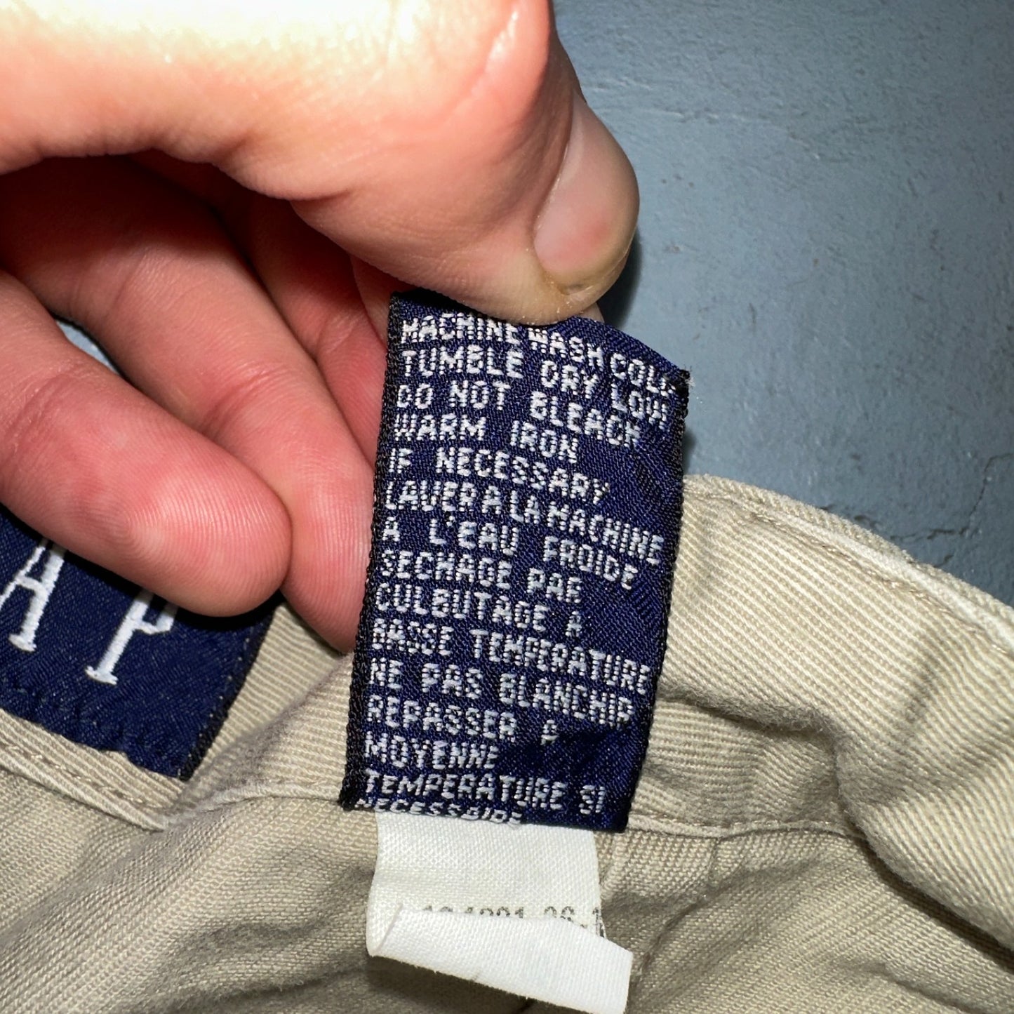 GAP KHAKIS Beige Y2K Front Pockets Knee Length Pencil Skirt Size 10 Chino Preppy