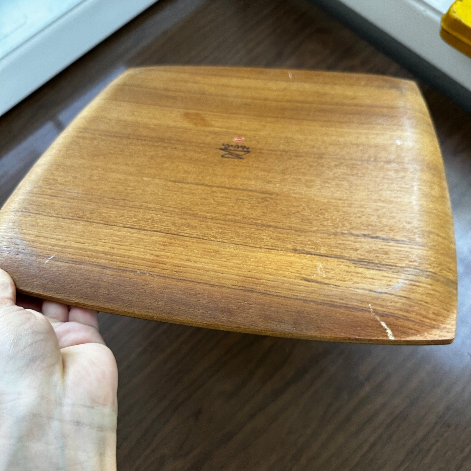 Shigemichi Aomine Teak Tray Plate Japan MCM Eames Nelson Round And Square Lot 2