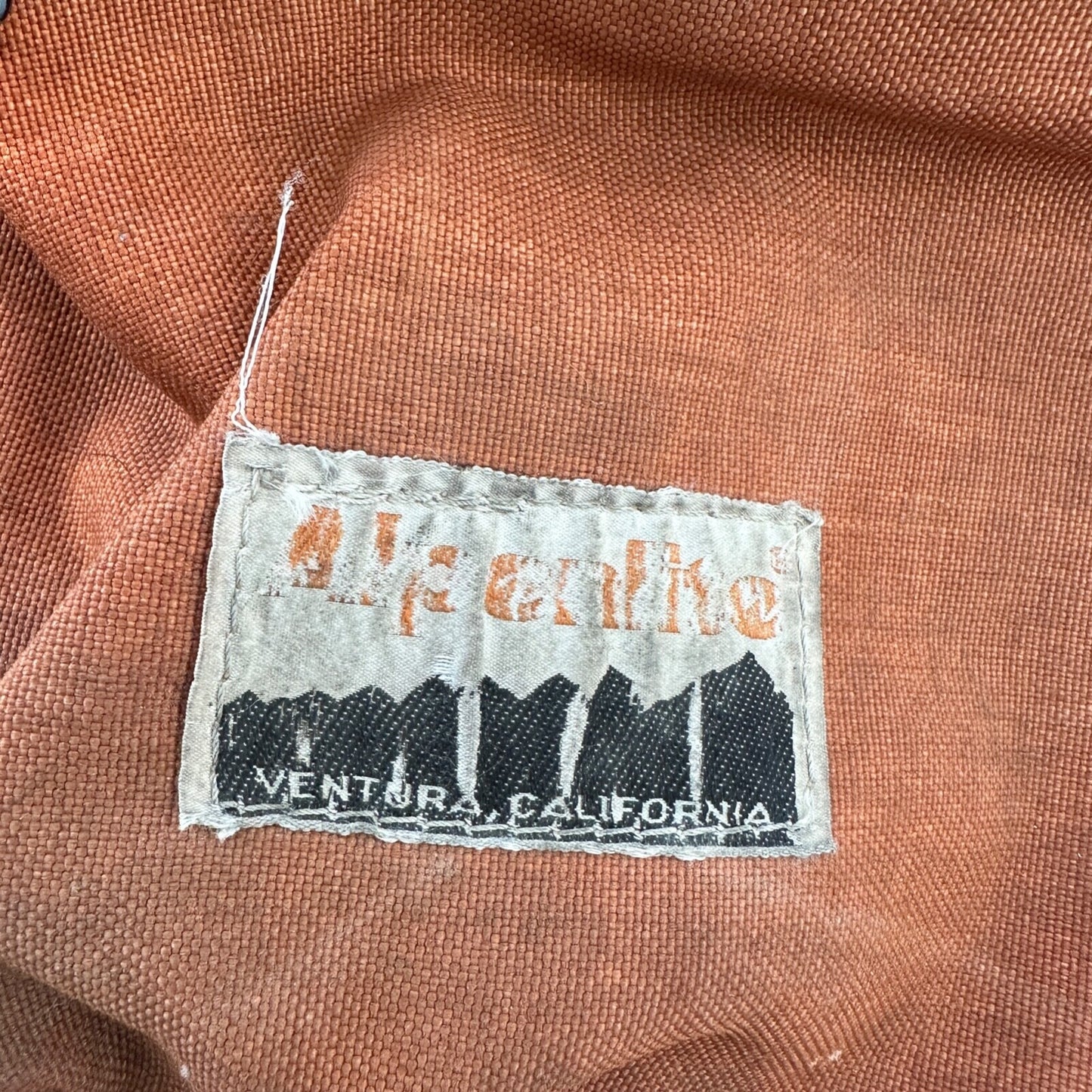 Alpenlite Vintage Hiking Camping Backpack Orange Ventura California 70s 80s Pack