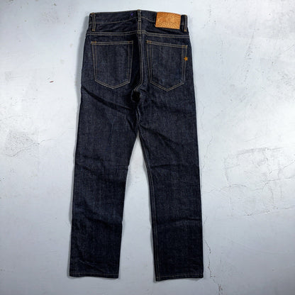 Brave Star Jeans Mens 30x30 Blue Selvedge Cone Denim Dark Wash Button Fly