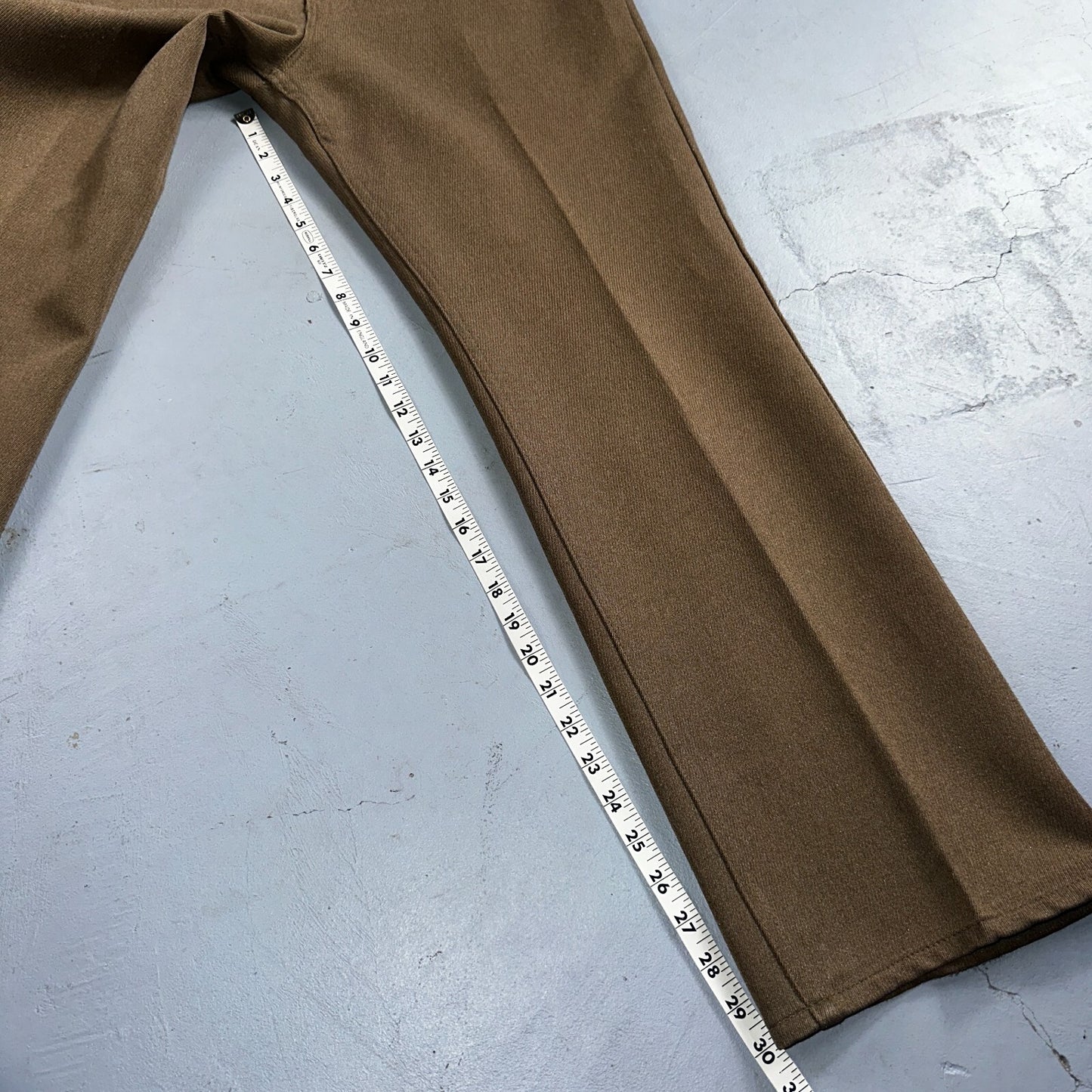 Levis 70s USA 517 36x30 Bootcut Pants Brown Polyester Slacks Vintage 35x30