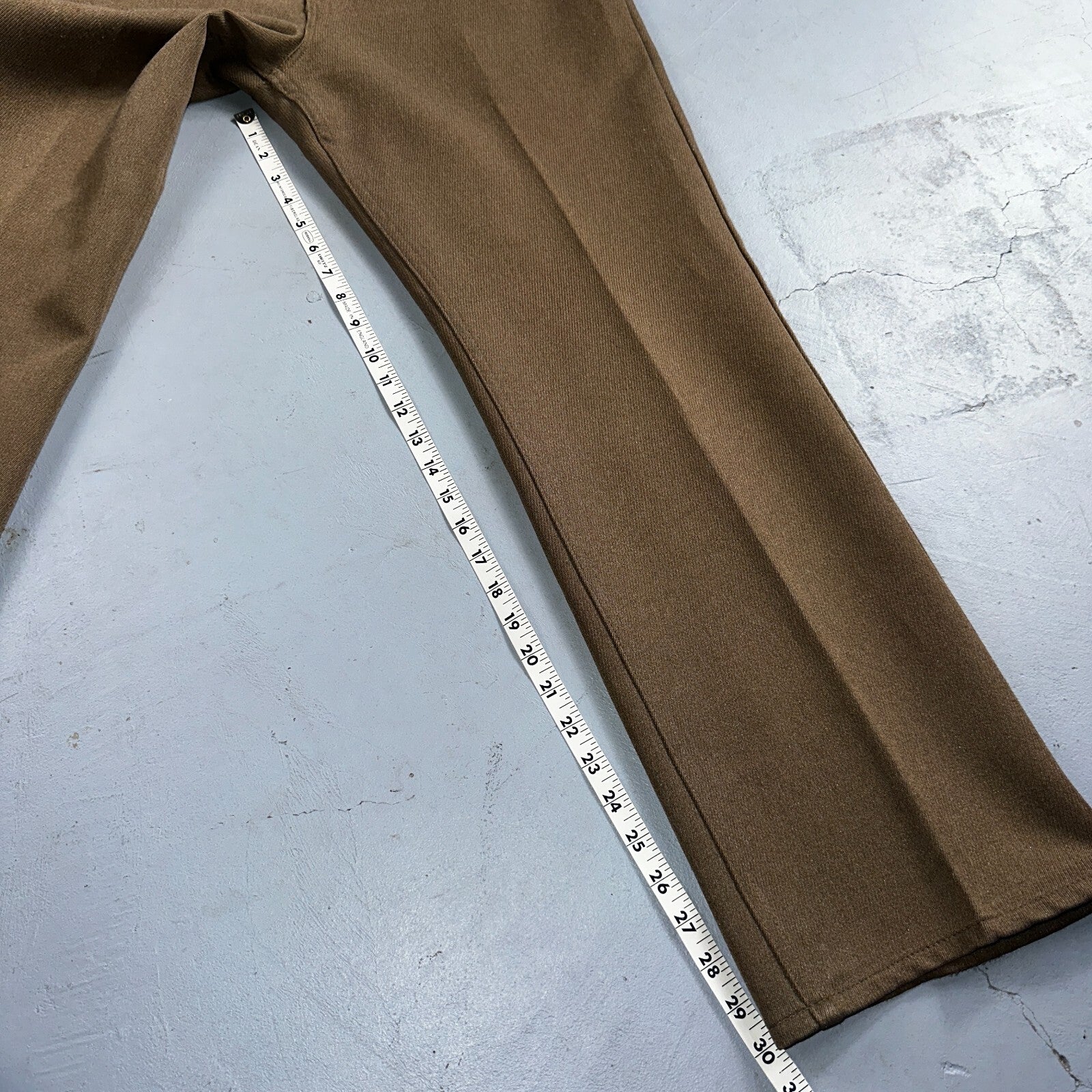 Levis 70s USA 517 36x30 Bootcut Pants Brown Polyester Slacks Vintage 35x30