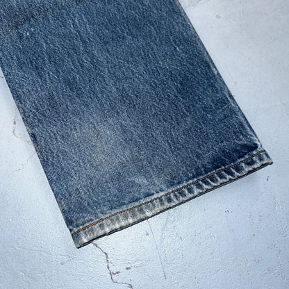 Levis 501 Vintage 90s XX Straight Leg Jeans Y2K Blue Med Wash 36x38 Act 34x33