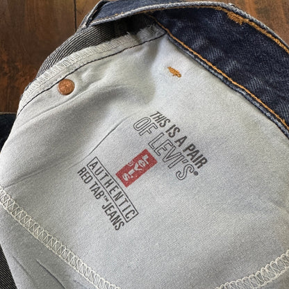 Levis 505 Vintage 90s Straight Leg XX Mexico Jeans 36x32 Med Wash 34x31