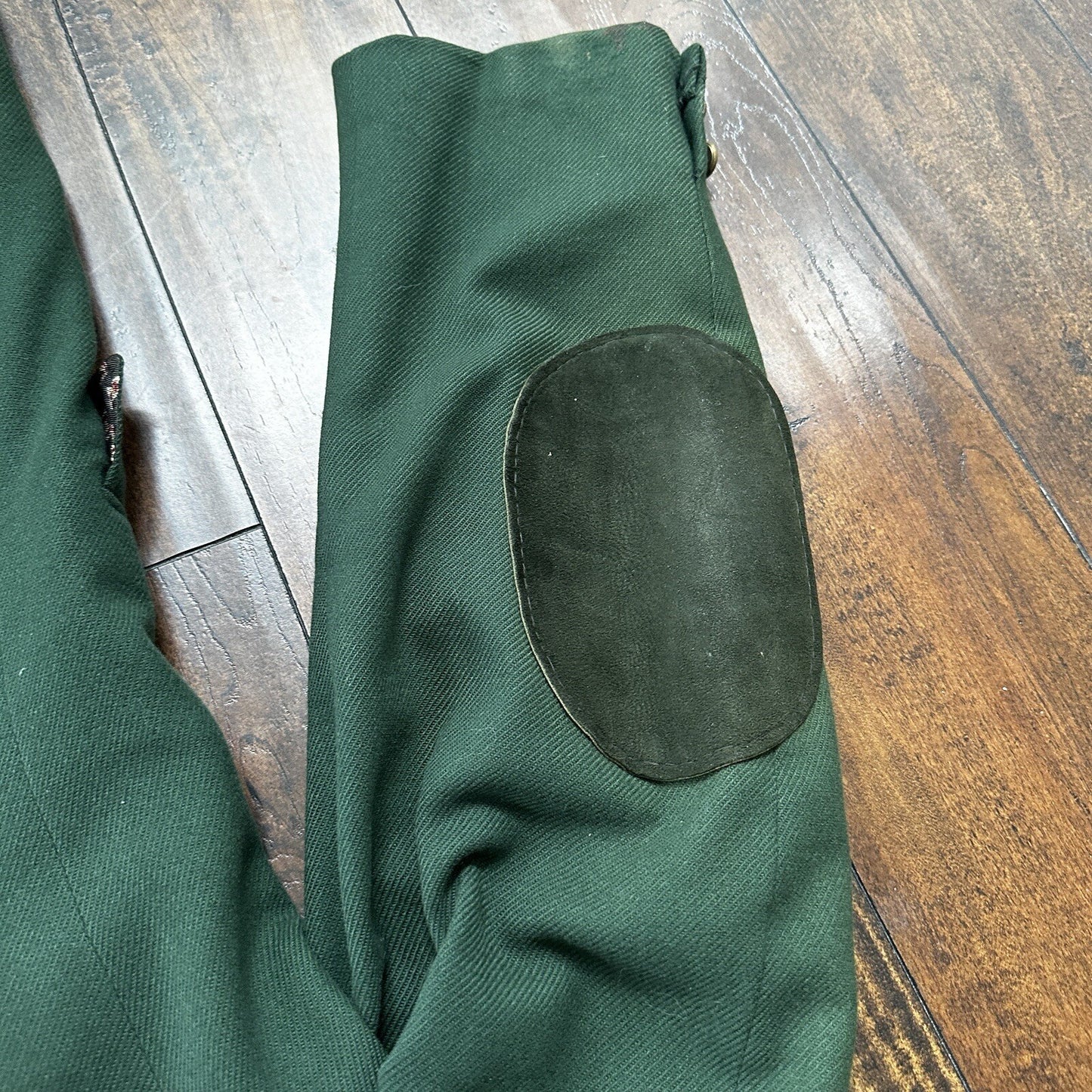 1960s 1970s Green Cashemere Sport Jacket VTG Mens Suit 44 34x32 Rockabilly Gray