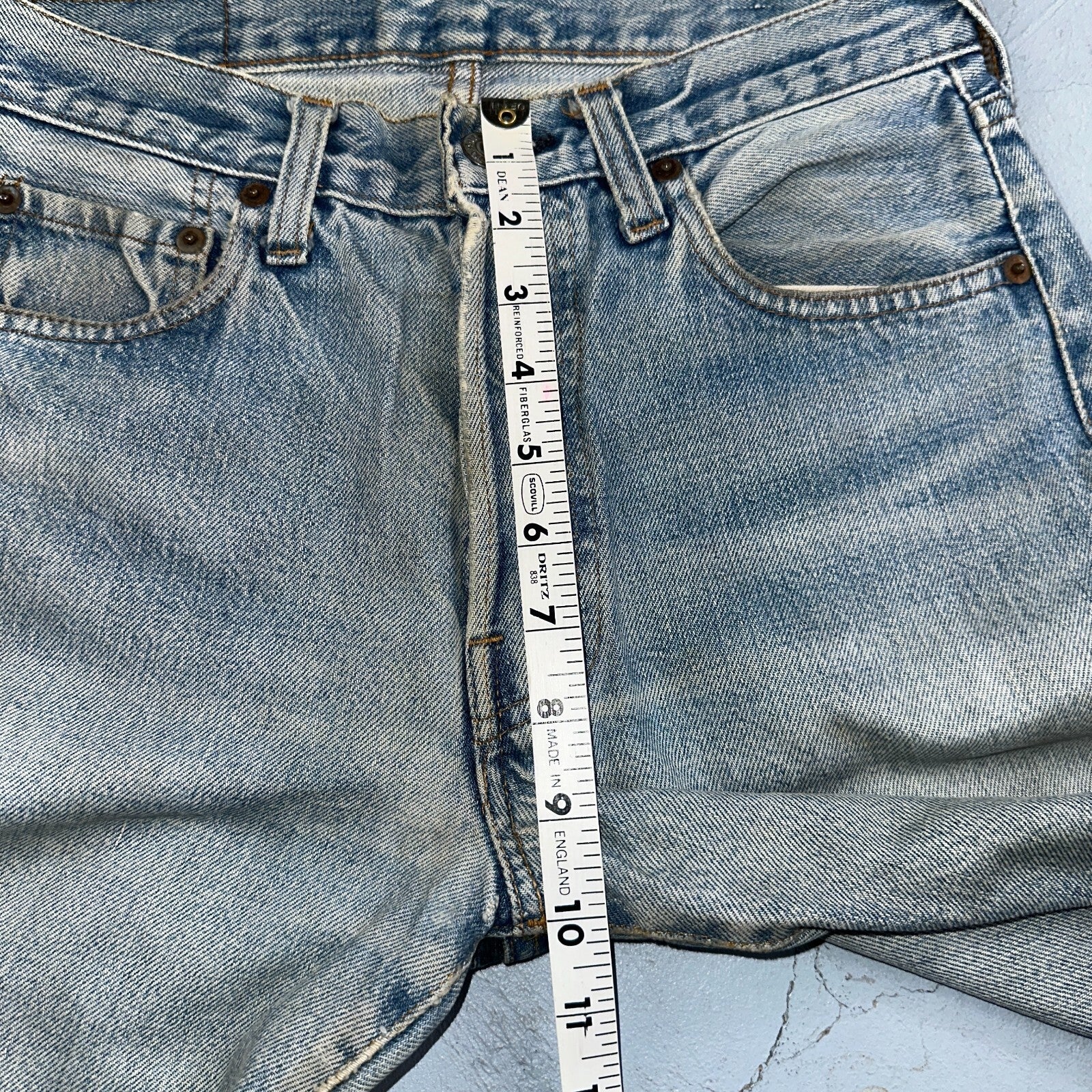 Levis 501 Vintage 80s Redline Selvedge USA XX Jeans Light Wash 29x34 Act 27x28