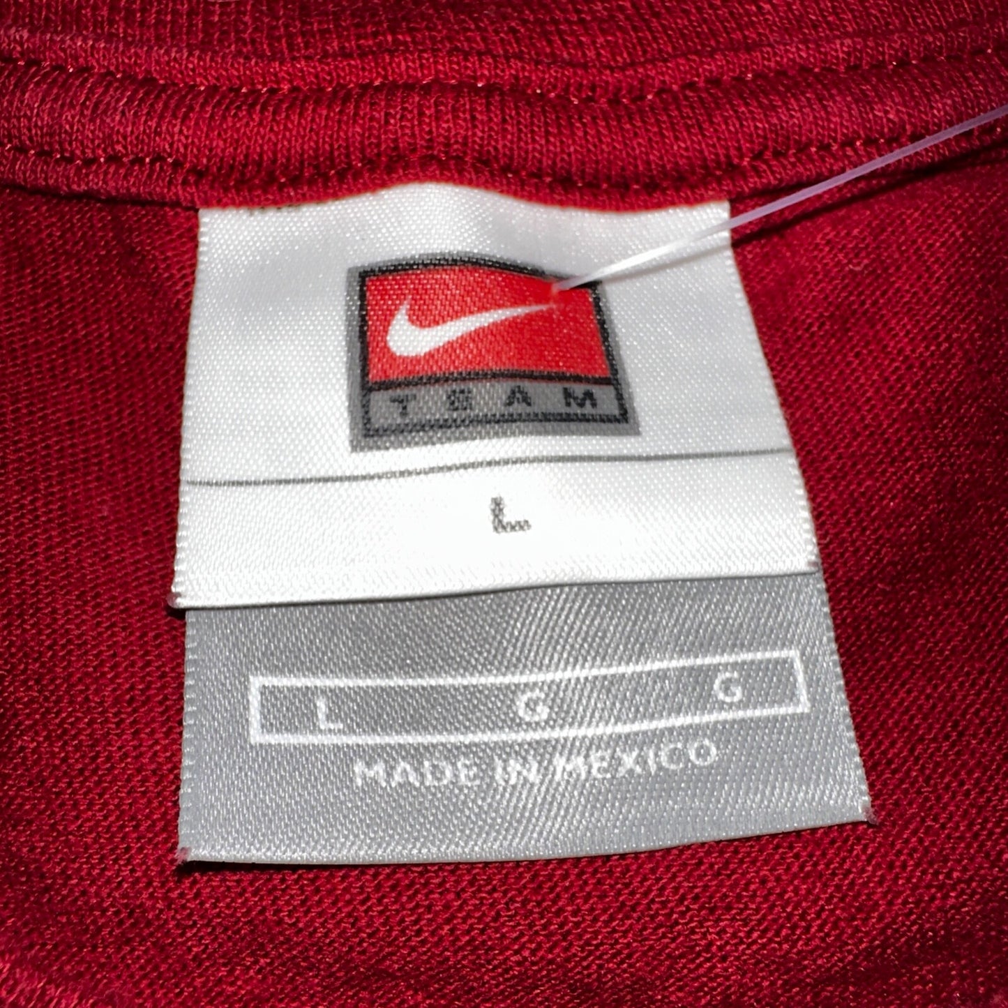 Nike Boomer Sooner VTG T Shirt Oklahoma Center Swoosh Y2K NCCA Football Rare