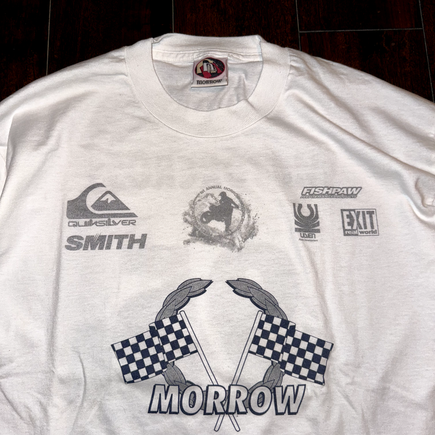 Morrow Vintage T Shirt Snowboard Exit Smith Quicksilver Racing Motorcross 90s