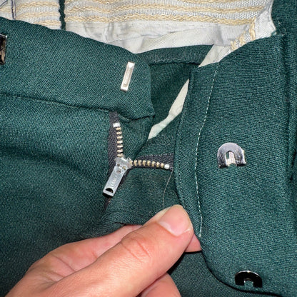 Vintage 1960s Othmar Schneider Sears Roebuck Green Ski Pants Sz S Snow 60s
