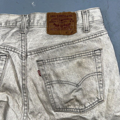 Levis 501 Vintage 90s USA XX Straight Leg Jeans 31x30 Gray Light Wash Act 31x29