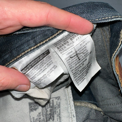 Levis 501 Y2K XX Straight Leg Jeans Blue VTG Med Wash 36x32 Act 36x31