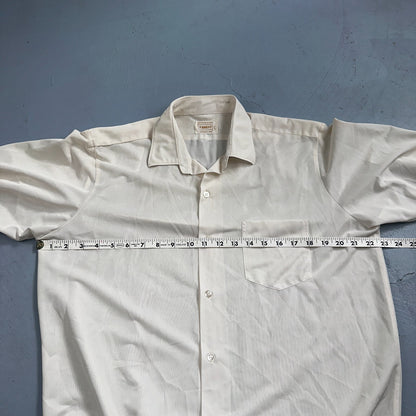 Vintage 60s Brent Shirt Tetoron Polyester Atomic Rockabilly Men 1960s Plain