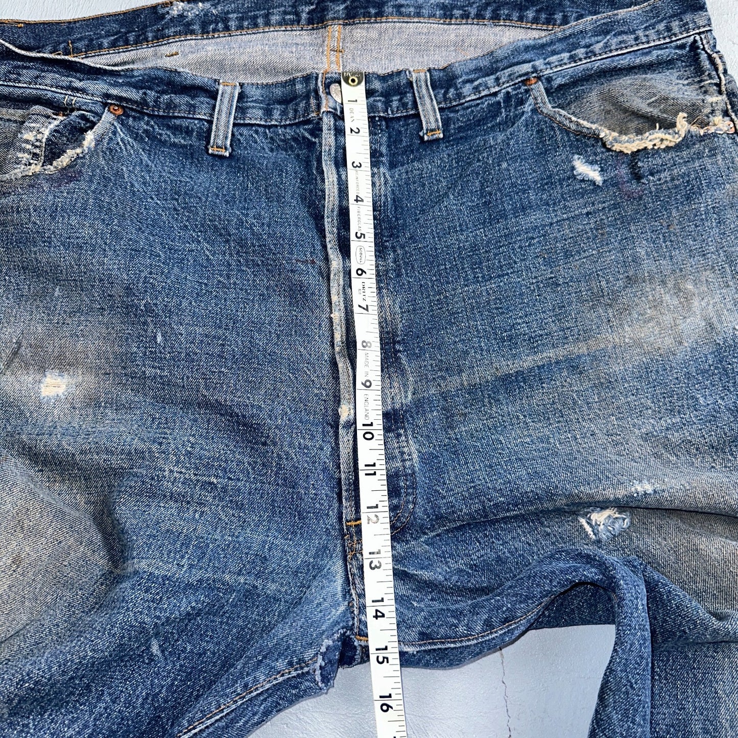 Levis 501 Vintage 70s SS Redline Selvedge USA XX Jeans Med Wash 48x30 Act 44x26
