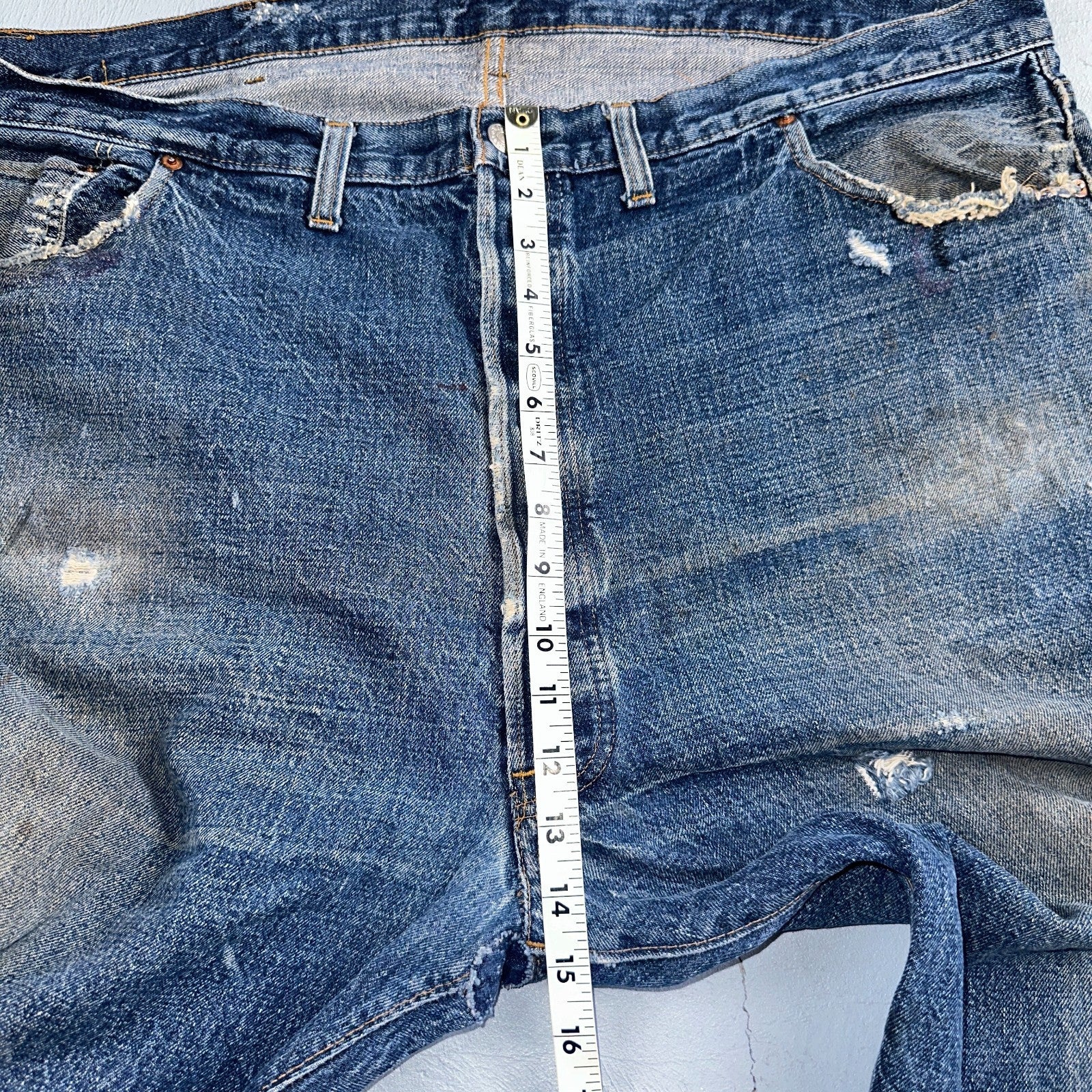 Levis 501 Vintage 70s SS Redline Selvedge USA XX Jeans Med Wash 48x30 Act 44x26