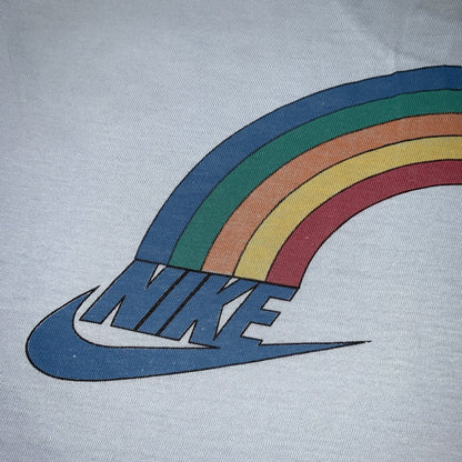 Nike Vintage T Shirt Mens L Rainbow Star Swoosh Pride Japan Geisha 80s LGBTQ